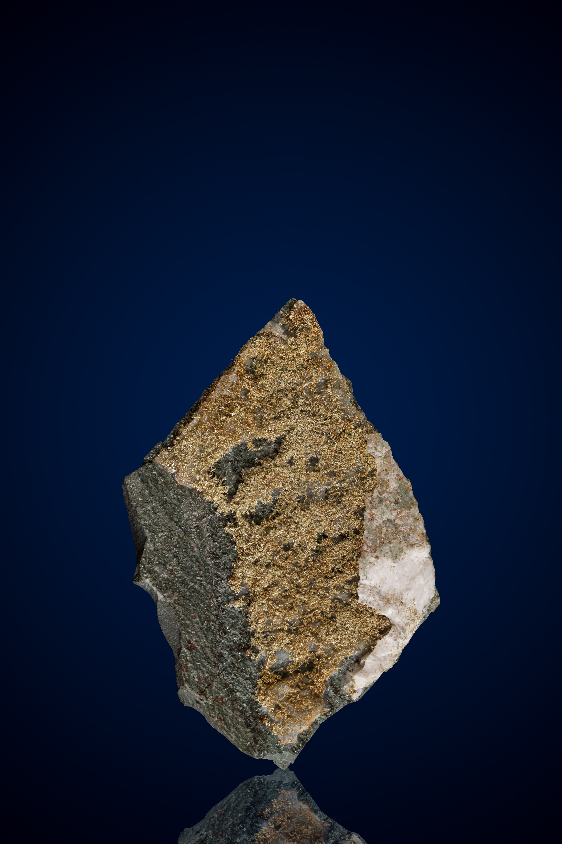 (image for) Bold, Gigantic Natural Gold and Host Rock Nugget - Olinghouse Mine, Nevada - 291.25 grams